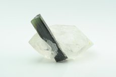 Tricolor Tourmaline Crystal on Quartz