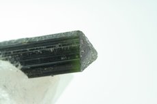 Tricolor Tourmaline Crystal on Quartz