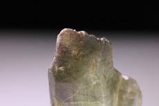 Peridot Crystal  Ludwigite inclusions