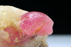 Mushroom Tourmaline Crystal on Matrix