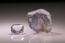 Sillimanite Crystal & cut Stone