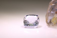 Sillimanite Crystal & cut Stone