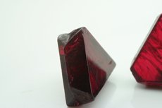 Two triangle shaped Spinel Crystals