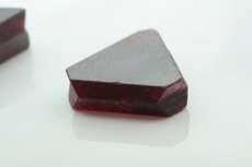 Two triangle shaped Spinel Crystals