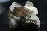 Top Quartz on Clevelandite w. Schorl