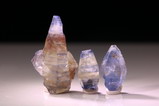 3 blaue Saphir Kristalle 