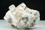 2 Topas 6 Goshenit Kristalle auf Cleavelandit