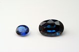 Two faceted Cobalt Spinel's
