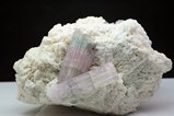 Pink- green Tourmaline Crystals in Matrix Paprok
