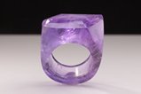 Hand-carved Amethyst Ring