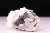 Tourmaline Crystal on Feldspar and Quartz 