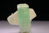 Beautiful green Tourmaline Crystal  & Quartz Laghman 