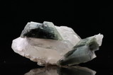 Colourless Cats  Eye Tourmaline  Crystals on Quartz