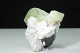 Big Herderite Crystal with Schorl on Albite