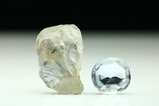 Sillimanite Crystal & Cut