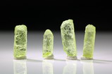 4 fine terminated Peridote Crystals