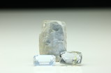 Sillimanite Crystal & 2 x  Cut