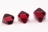3 Fine deep red Spinel Crystals