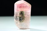 Pink /  Colorless / Green Tourmaline Crystal Burma