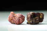 Ruby pseudomorph after Painite & Painite Crystal