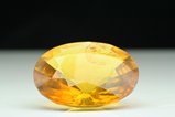 Faceted golden-yellow Amber