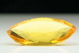Faceted golden-yellow Amber