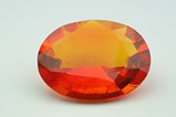 Faceted orange  Amber