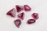 Fine Pink Mushroom Tourmaline Slices