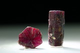 Trapiche Ruby  Slice and Crystal 