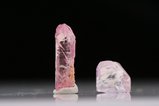 Feine pinkfarbige Saphir Kristalle