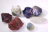 Sapphire / Ruby Crystal lot Mogok