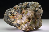 Rare green Mushroom Tourmaline Crystals with Quartz on Schorl