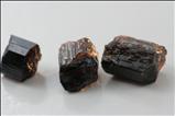 Three Single ペイン石 (Painite) 結晶  (Crystals)
