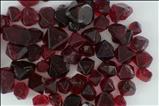 Various shaped red Spinel crystals