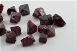 Various shaped red Spinel crystals