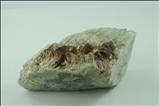 Feine Phlogopit- Kristalle mit Apatit auf Kalkgestein