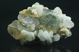 Quartz,  Mica on Feldspar