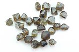 26 doubly terminated Zircon Crystals