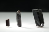 3 Seltene Fluor- Buergerit  ( Turmalin ) Kristalle 