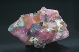 Fine Pink Tourmaline Crystals Blue Cab in Matrix