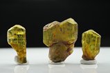 3 Green Enstatite Crystals 