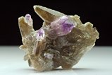 Top Amethyst Zepter Kristalle auf Rauchquarz