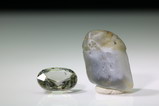 Facetted Sillimanite & Crystal