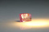 Gem-grade Color Change pink Sapphire Crystal 
