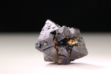 Multiple intergrown black Spinel Crystal 