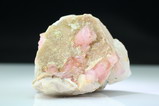 Pink Tourmaline Crystals on Feldspar