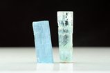 2 Aquamarin Kristalle in Matrix