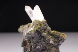 エピドート /  クウォーツ(水晶) (Epidote / Quartz)