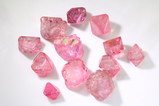 13 Pink  Spinel Crystals 
