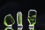 3 Gemmy Peridot Crystals